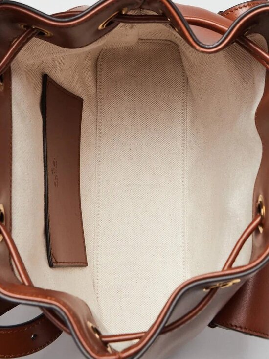 Gucci Brown Smooth Leather Bamboo Handle Small Backpack Bag main image 4